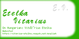 etelka vitarius business card